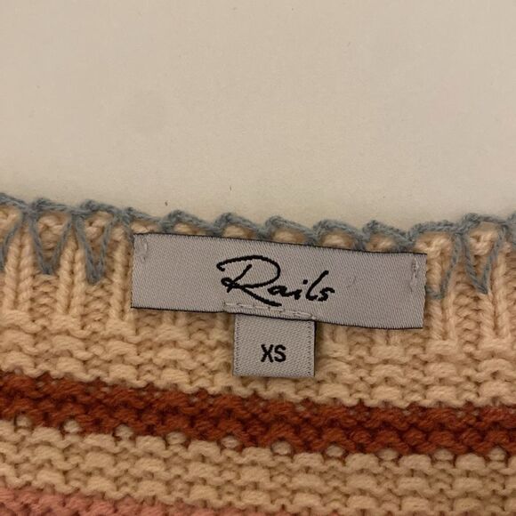 Rails Sienna Rainbow Multi Knit Top Size XS - Picture 7 of 8